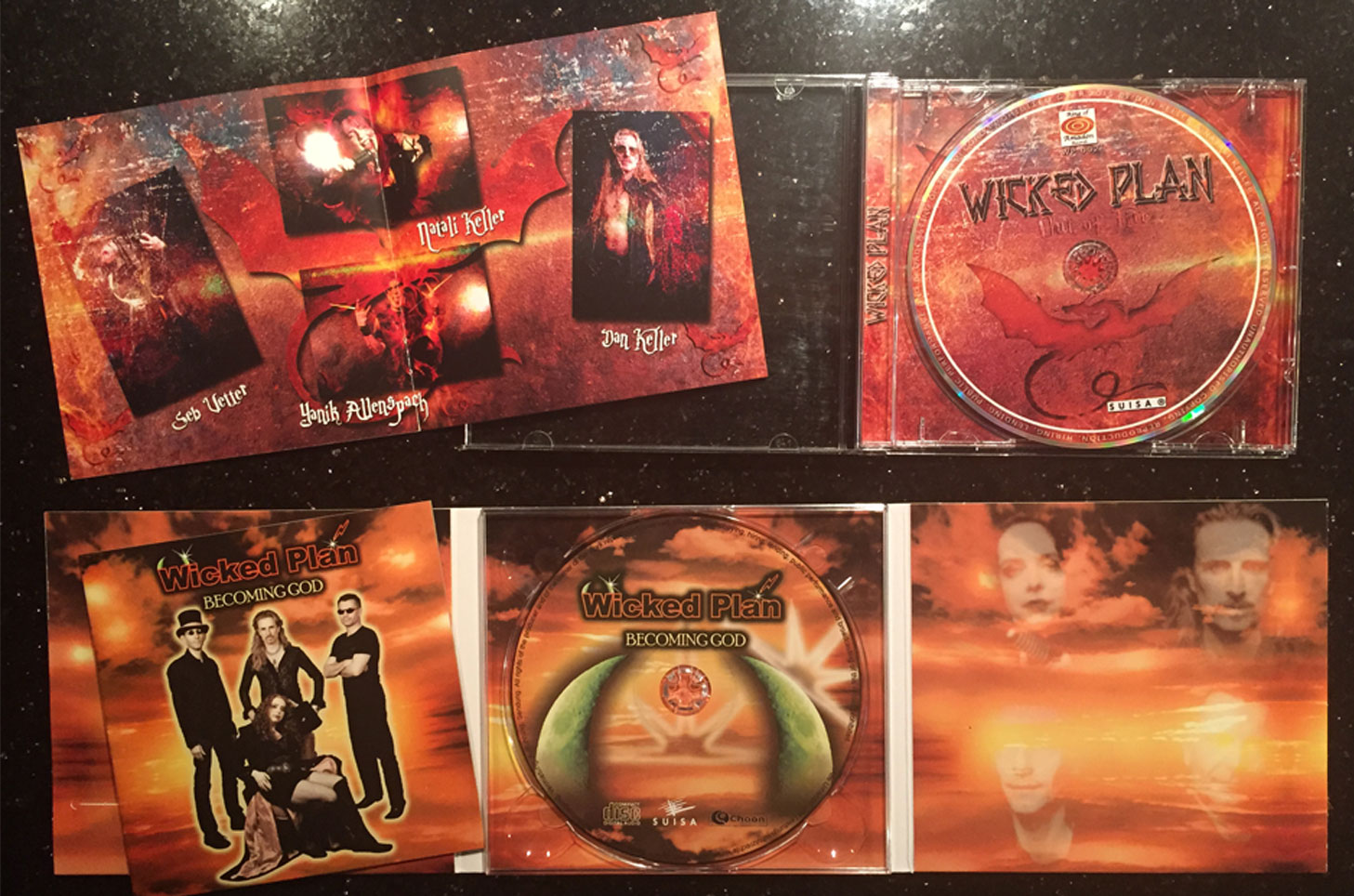 'Out of Fire' + 'Becoming God' (2 CDs) + signed Autograph Card