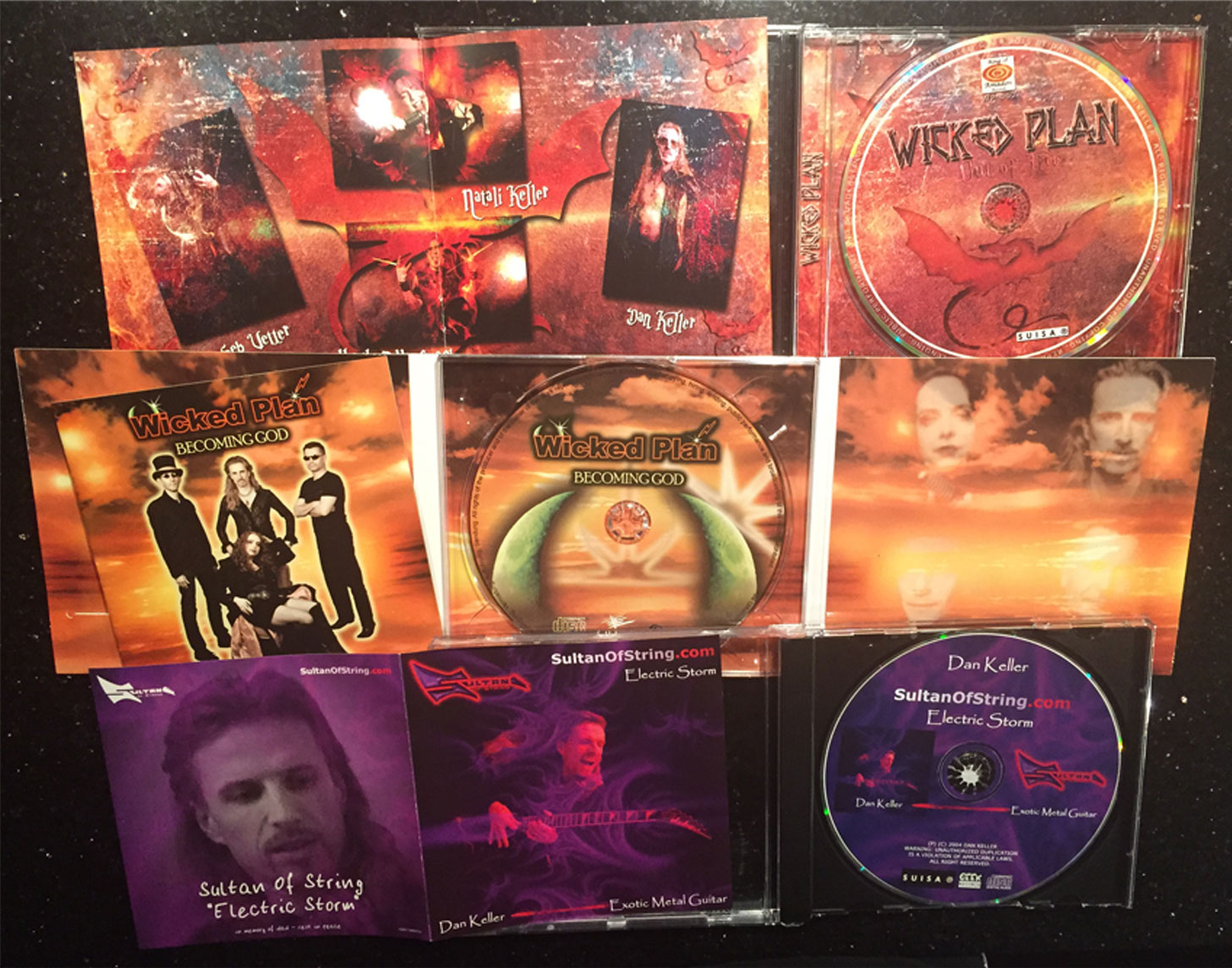 'Out of Fire' + 'Becoming God' + 'Electric Storm' (3 CDs) + signed Autograph Card